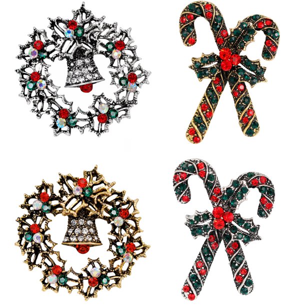 Broche de moda vintage para mujer, fiesta de Navidad. MFZFUKR CPB-CJZ1351-5