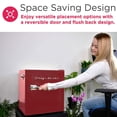 thumbnail image 4 of Frigidaire 1.6 Cu. ft. Retro Mini Fridge with Side Bottle Opener, Compact Refrigerator with Freezer Compartment, Red, 4 of 11