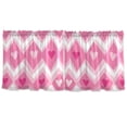 thumbnail image 7 of Yayeee Kitchen Curtains Tier Set of 2 Light Filtering 57"x24" Over Sink Window Panels, Heart Geometric, 7 of 7