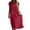 d75_Red, variant on Zormilly Cotton Linen Dress for Women Casual Short Sleeve Crew Neck Midi Sundress with Eyelet Loose Travel Beach Dress, S-2XL