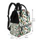 thumbnail image 2 of Disketp Cactuses Mochila de Pañales de Gran Capacidad con Múltiples Bolsillos, Mochila de Viaje Multifuncional para Bebé, Unisex, Moderna y Resistente, 2 of 6