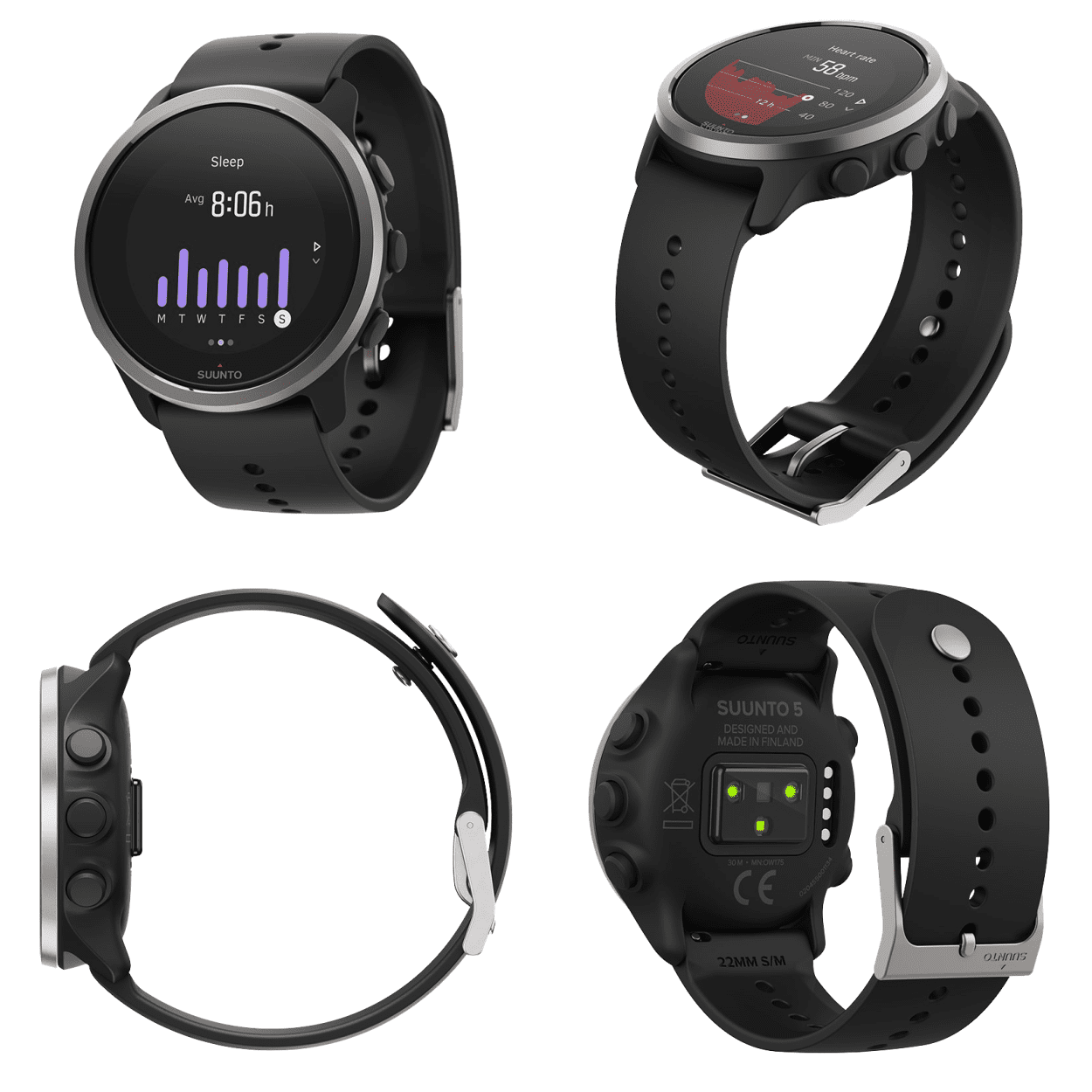 Suunto 5 Peak Watches, Black, One Size - Walmart.com