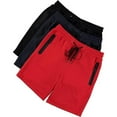 thumbnail image 2 of PURE CHAMP Mens 3 Pk French Terry Cotton Casual Gym Shorts for Men Athletic Workout Training Sweat Shorts with Zipper Pocket, 2 of 7