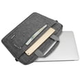 thumbnail image 4 of Mosiso Polyester Messenger Laptop Shoulder Bag for 11.6-13.3 Inch MacBook Air Pro Notebook Computer Protective Briefcase Carrying Case, Gray, 4 of 8