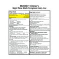 thumbnail image 3 of Mucinex,Children's Night Time, Multi-Symptom Cold Relief, Mixed Berry Flavor, 4fl oz, Plastic Bottle, 3 of 12