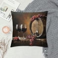 thumbnail image 2 of Orinice Wine Grapes Graphic Decorative Cushion Throw Pillow Cover for Home and Sofa, Printed on Both Sides, Year-Round Pillowcase 1PC 18x18in, 2 of 5