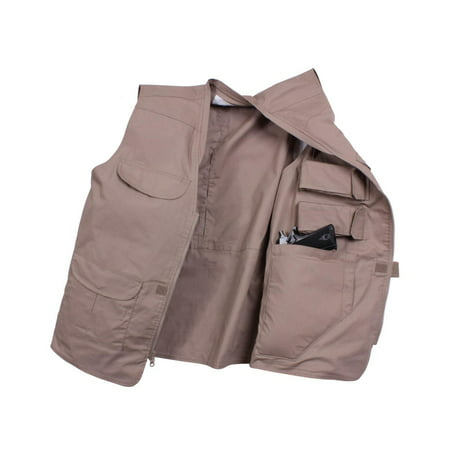 Lightweight Professional Concealed Carry Vest, Khaki,