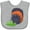 AC-Heather Grey, variant on Inktastic Wooly Bear Caterpillar- Cute Baby Insect Boys or Girls Baby Bib