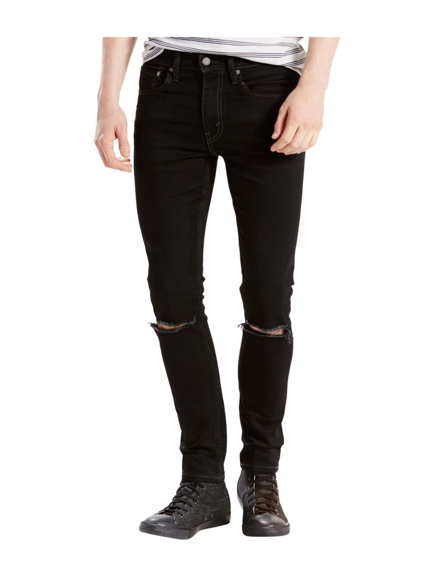 black skinny levis mens