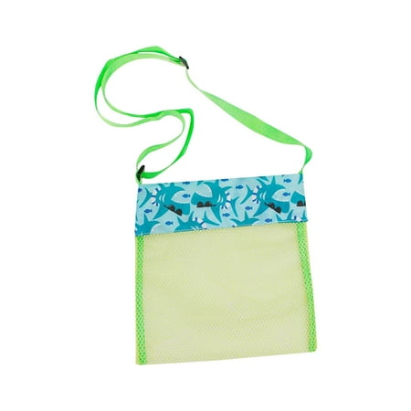 

wendunide home textiles Color Children s Mesh Beach Breathable Sea Shell Bags Adjustable Carrying Straps Green