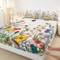 thumbnail image 3 of Erosebridal Multicolor Flowers Bed Sheets Twin,Hummingbird Butterfly Bedding Twin Size,Botanical Floral Sheet Set Twin,Lightweight Bedroom Decorative,3pcs, 3 of 7
