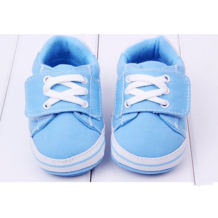 Baby Boy Canvas Sports Prewalker Crib Shoes Infant Soft Sole Shoes ...