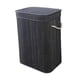 thumbnail image 3 of Cesta de bambú para la ropa sucia con tapa, cesta de almacenamiento para dormitorio , sala de estar Gris oscuro, 3 of 9
