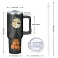thumbnail image 2 of 40oz Halloween Tumbler with Handle – Skeleton Witch Haunted Drinkware with Lid and Straw – Horror Travel Cup – Birthday Gifts, 2 of 5