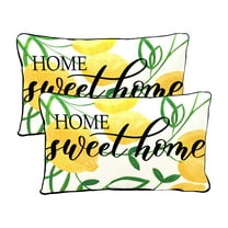 Jordan Manufacturing 12" x 16" Rectangular Outdoor Lumbar Throw Pillow with Welt (2 Pack)