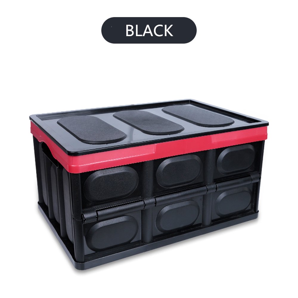 Veryke 28" Plastic Storage Boxes with Lids, Collapsible Storage Bins