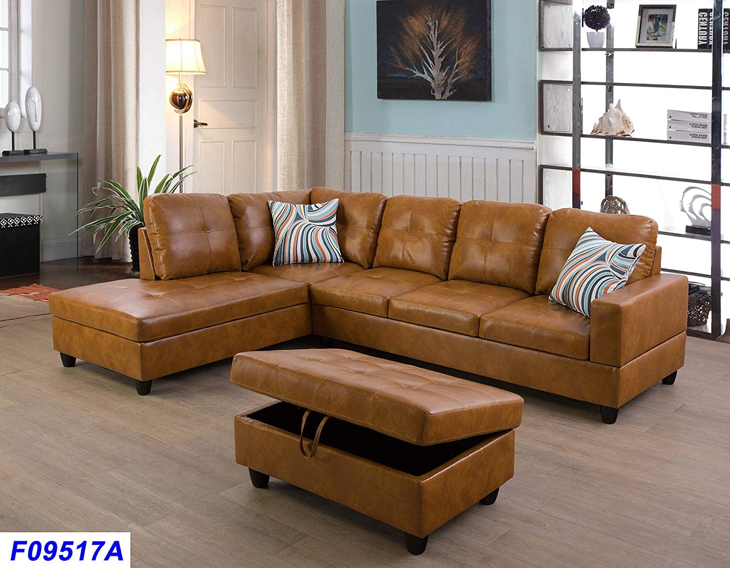Lifestyle Furniture Left Facing 3PC Sectional Sofa Set ...
