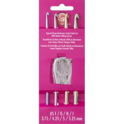 Boye 6282 Crochet Hook Set 4 pc F G H I w// Scissors
