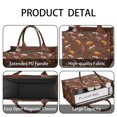 thumbnail image 4 of Large Capacity Tote Bag,Brown Cartoon Dinosaurs Fossils Pattern Handbag Fashion Luxury Tote Bag,15.7"x13"x 5.1" Inches,Laptop Compatible, 4 of 6