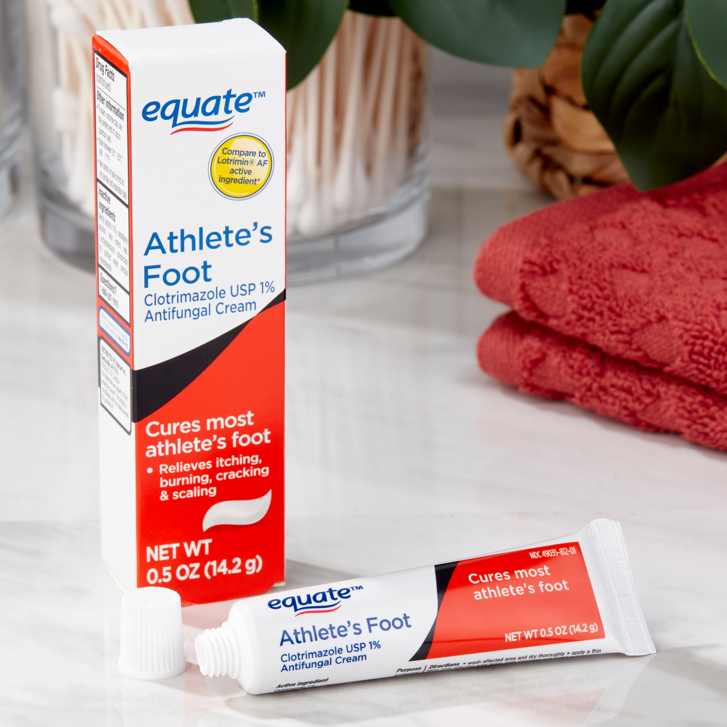 (3 pack) Equate Athlete's Foot Antifungal Cream, 0.5 oz