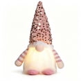 thumbnail image 2 of Handmade Plush Dwarf Doll with Lights, Christmas Holiday Decoration, 11.4 Inch Light Up Christmas Gnomes Plush, Lighted Swedish Elf Doll for Home, Xmas Tree, Holiday Decor, Coffee Shop Decorations, 2 of 7