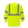 thumbnail image 3 of High Visibility Safety Long Sleeve T-Shirt – Reflective Workwear with Front Pocket, 3 of 6