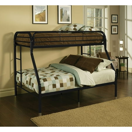 Acme Furniture Tritan Twin XL Over Queen Metal Bunk Bed, Black  Walmart.com