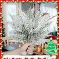 thumbnail image 3 of Artificial Green Cedar Sprigs,20pcs Xmas Faux Greenery Pines Sprigs,QZS White Fake Foliage Pine Needle Picks for DIY Christmas Wreaths,Home, 3 of 6