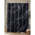 thumbnail image 4 of Fsddascl Black Marble Shower Curtain Set - 72" x 78" Washable Bathtub Curtain with 12 Hooks, Vintage Abstract Ombre Dots Pattern Art Waterproof Fabric Stall Shower Curtains for Bathroom/Bathtub, 4 of 6