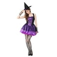 thumbnail image 5 of 2025 Halloween Witch Costume Women, Sexy Witch Costumes for Women Halloween Fancy Dress Witch Dress Sexy Halloween Costume Woman Purple XL, 5 of 7