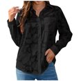 thumbnail image 1 of Pompotops Cardigan Mode Uni à Manches Longues en Mousseline pour Femmes Liquidation, 1 of 5