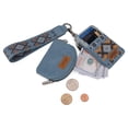 thumbnail image 5 of Wrangler Aztec Keychain Wristlet Wallets for Women Western Dual Pouch Wristlet Credit Card Holder Wallet with Zipper Pocket, Aztec-Jean, 5 of 8