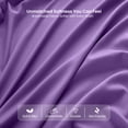 thumbnail image 6 of Lux Decor Collection Full Size Bed Sheets - 4 Piece Set - High GSM Brushed Microfiber - Fits up to 16 Inches Deep Pocket - Full, Purple, 6 of 10