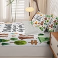 thumbnail image 4 of catabedysis Watercolor Camping Zipper Full Size Comforter Sets with Fitted Sheet and 2 Pillowcases,Jungle Bear Owl Zipper Bedding Set For Boys,Multicolor,Light Gray Reversible,4-Piece, 4 of 7