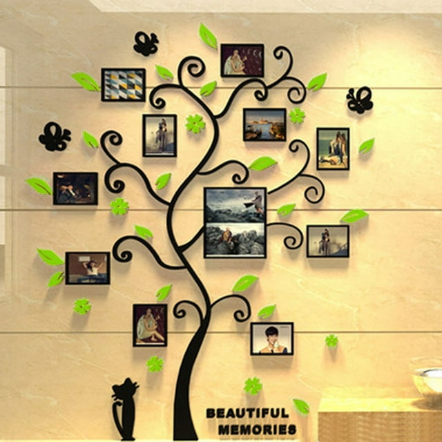 DIY Photo Frame Tree PVC Wall Decal Family Sticker Mural Art Home Room Decor