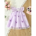 thumbnail image 3 of GXFC Infant Girls Summer 3D Butterfly Dress Newborn Girls Fly Sleeve Sling Tulle Princess Dress Casual One Piece Dress for Beach Party 6-24M, 3 of 9