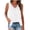 White, variant on DeHolifer Womens Tank Tops Loose V-Neck Ruched Sleeveless Tops Casual Basic Banded Shirts White S