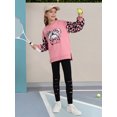 thumbnail image 5 of Usaibhir Girls Clothes Girl Print Long Sleeve Pullover Sweatshirt and Leggings 2PC Girls Outfits Fall 6-14T, 5 of 13