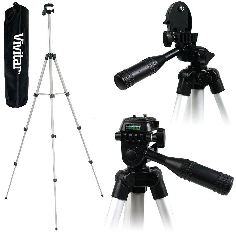 Lightweight Vivitar 50" Tripod with Case for Sony Alpha a6400 ILCE-6400