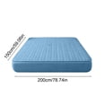 thumbnail image 3 of Quilted Waterproof Bed Cover Set - Ice Silk Mattress Protector, Breathable Cooling Topper, Blue, JKODE, 3 of 6