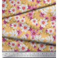 thumbnail image 3 of Soimoi Crepe Silk Fabric Cosmos Floral Print Sewing Fabric Yard 42 Inch Wide, 3 of 3