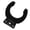 Black, variant on KTV Microphone Wall Bracket Easy Installation High Strength Storage Rack Holder for Various Entertainment Setting