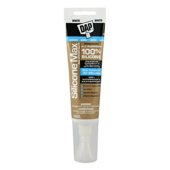 DAP Silicone Max 2.8 oz White All Purpose Sealant