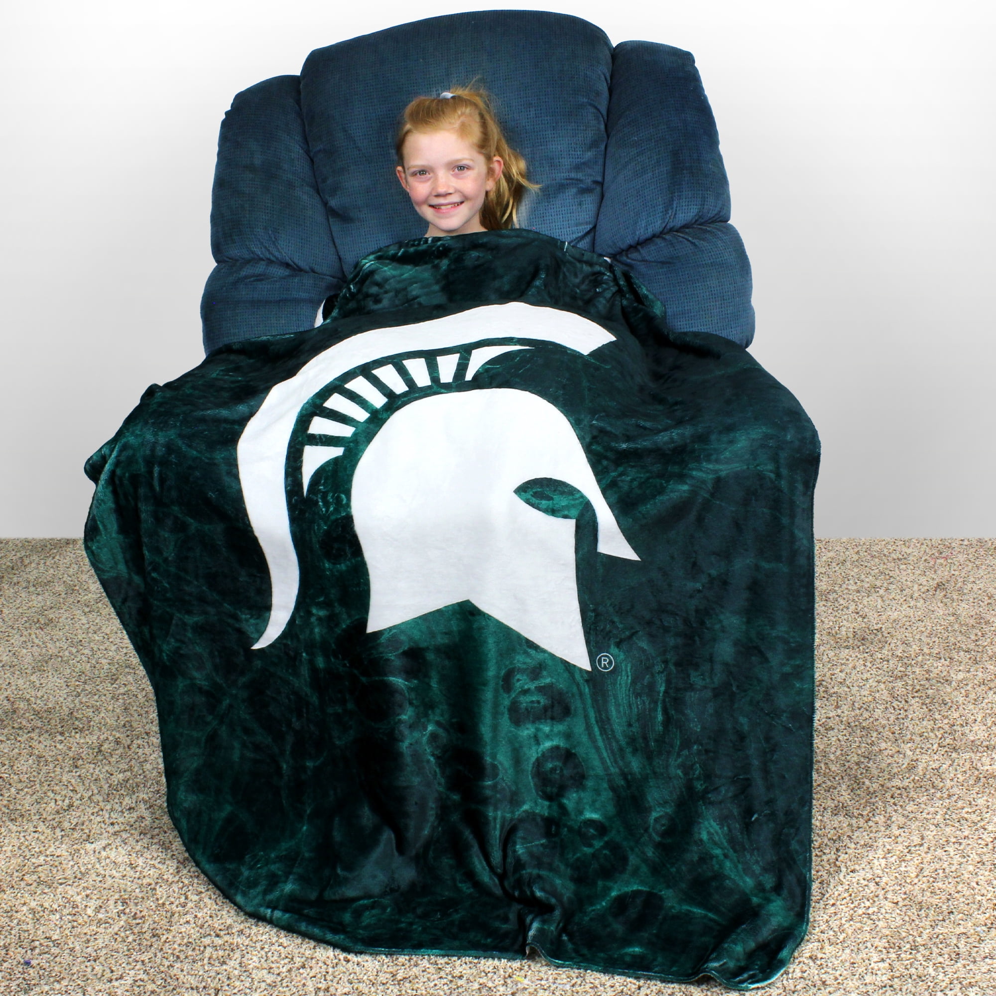 College Covers Michigan State Spartans Sublimated Soft Throw Blanket, 42" x 60"
