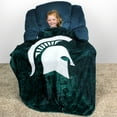 thumbnail image 3 of College Covers Michigan State Spartans Sublimated Soft Throw Blanket, 42" x 60", 3 of 5