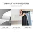 thumbnail image 3 of Self Adhesive Portable Blackout Curtains, Easy to Install, Thermal Insulated Darkening Drapes, 1-Pack, 3 of 4
