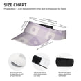 thumbnail image 4 of Xecao Floral Purple Buffalo Plaid for Adult Sun Cap offers versatile sun protection with adjustable Velcro for a secure fit., 4 of 8