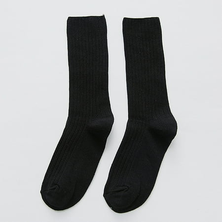 

Yasu Pile Socks 1 Pair Keep Warm High Elastic Stylish Retro Women Cotton Loose Socks