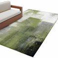thumbnail image 2 of Rectangle Rug 4x6ft Area Rug, Sage Green Oil Painting Art Area Rugs for Living Room Bedroom, Retro Gray Gradient Floor Mat Non-Slip Non-Shedding Carpet Indoor Accent Rugs, 2 of 9