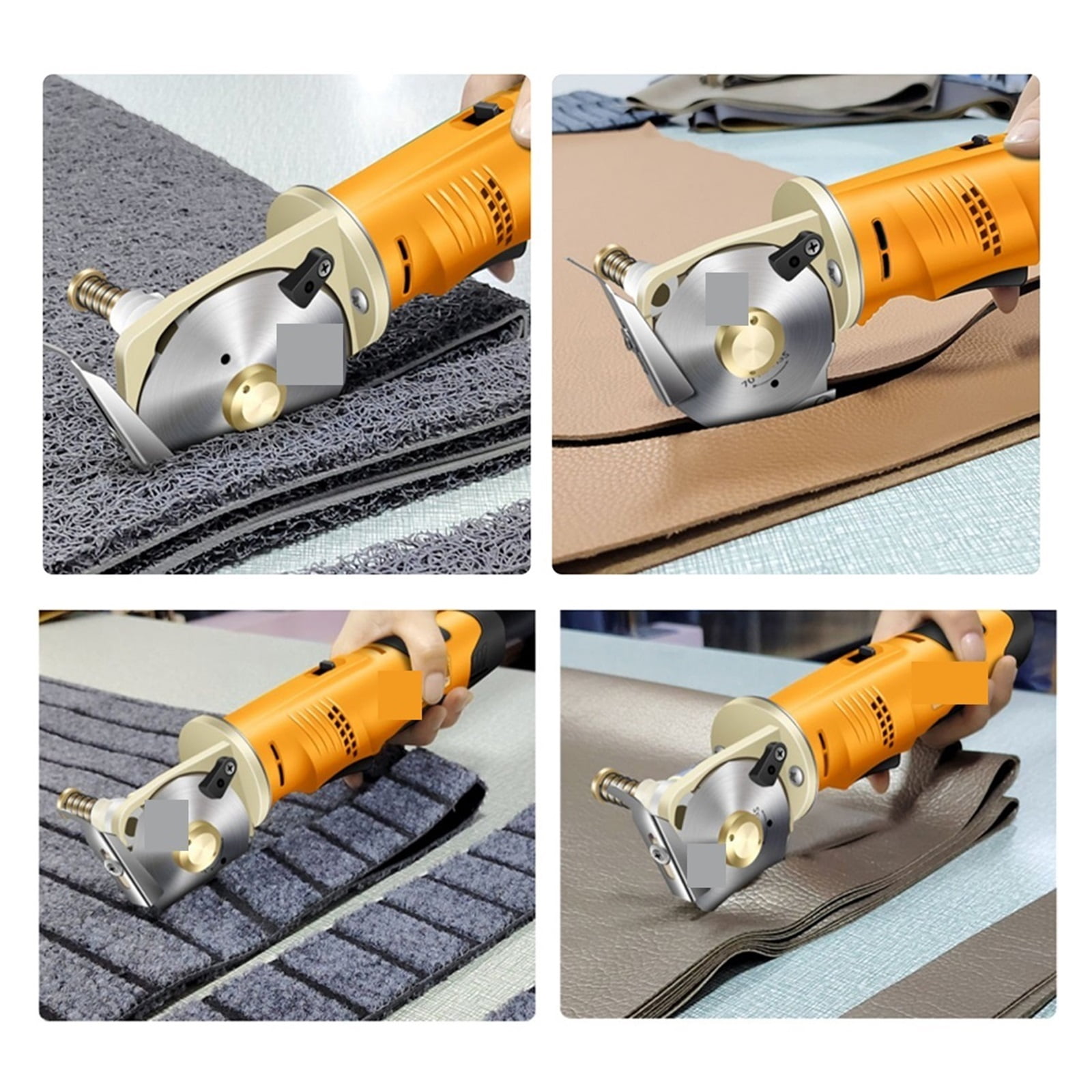 12V Electric Rotary Scissors,Cutting 25mm Tufted Carpet Scissors,2000mah Home Electric Trimmer DIY Fabric/Leather Cutting Tools ,Sharp & Durable